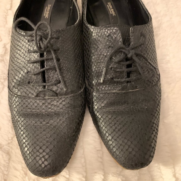 ZARA leather patterned Oxfords - Picture 6 of 8